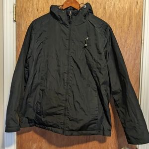 Black Size L Reversible Winter Jacket